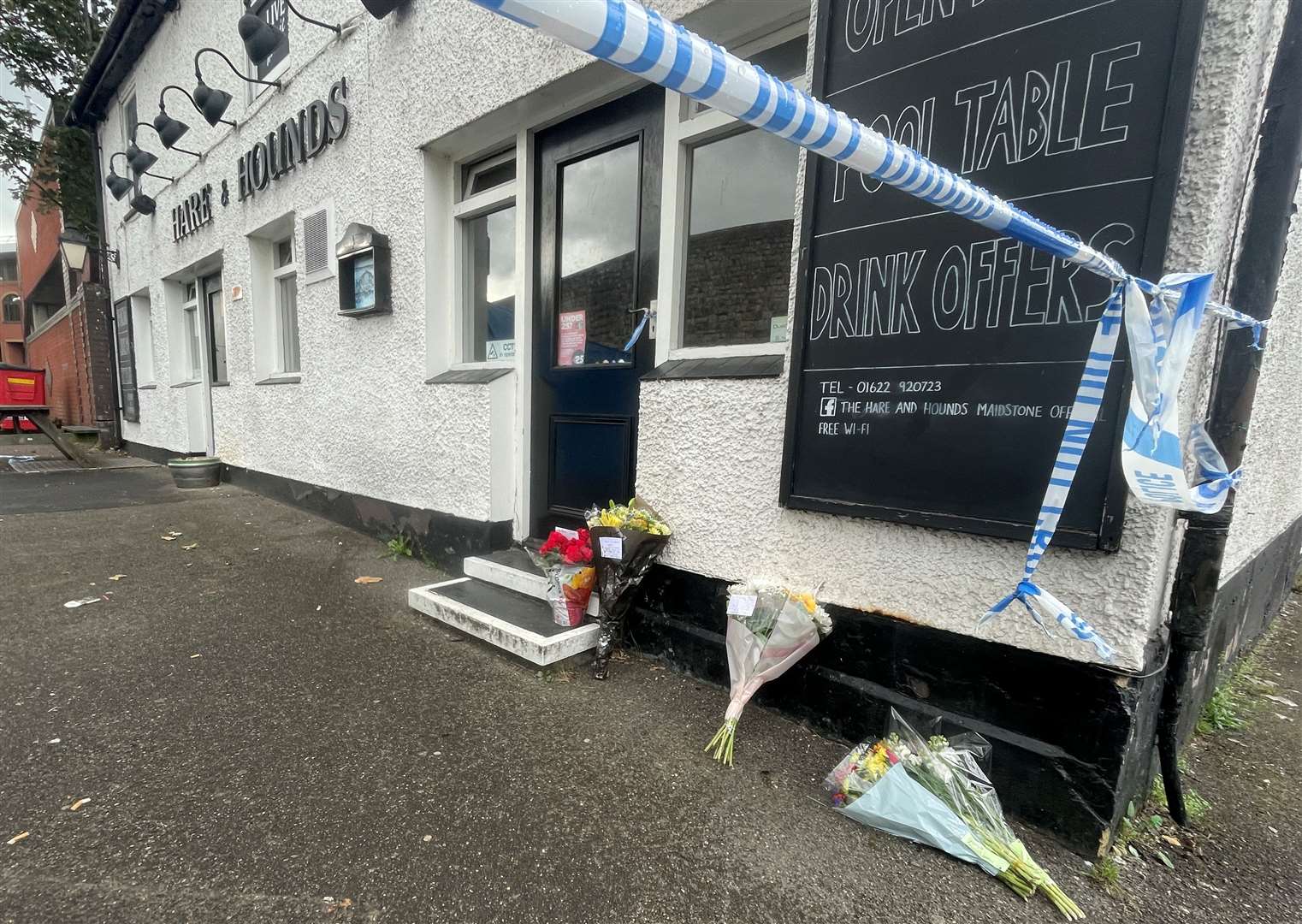 Tributes left to Matthew Bryant, who died after a fatal stabbing