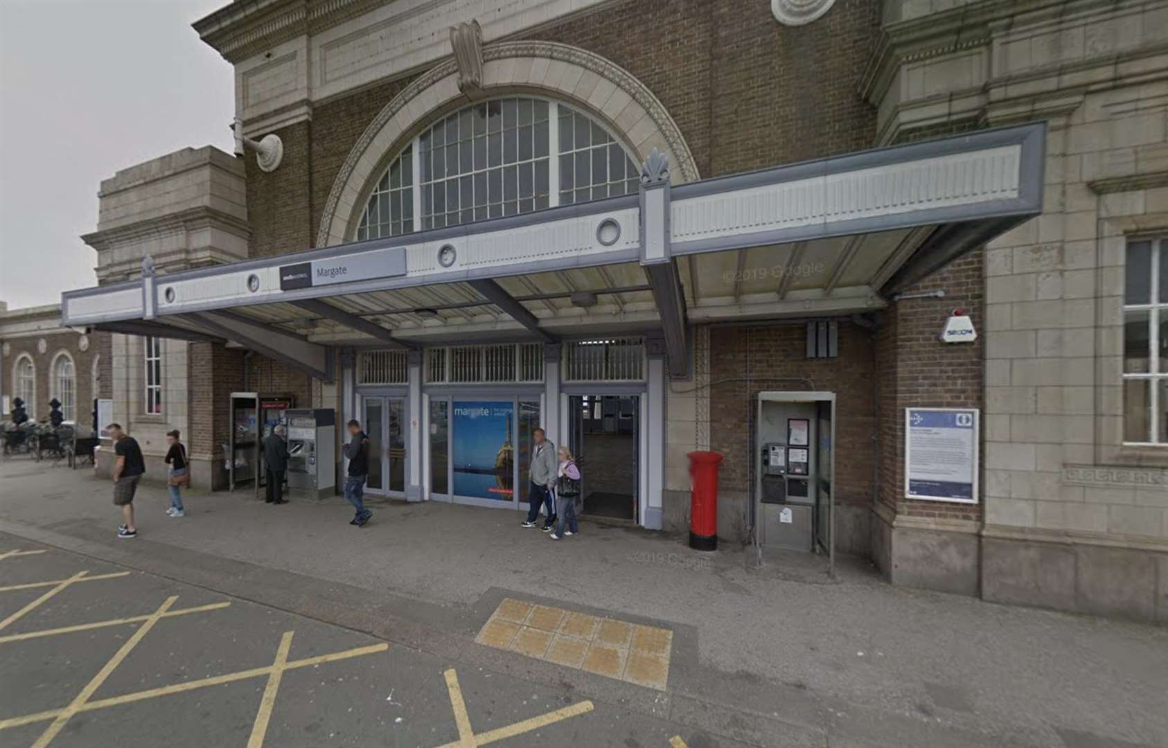 Trains had to be stopped after a reports of trespassers on the tracks near Margate. Picture: Google