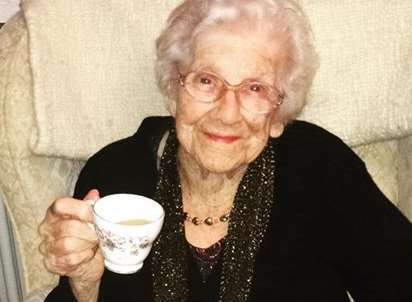 Elsie Garlinge celebrates her 104th birthday.