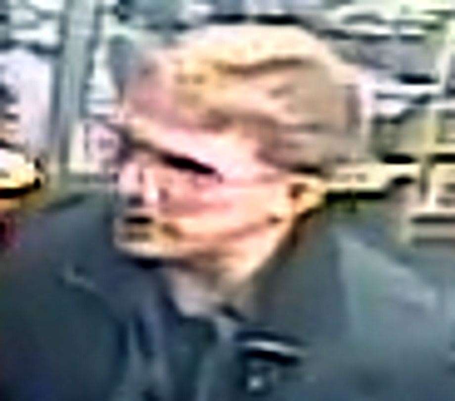 Police want to speak to this man after reports of indecent exposure in The Borough, Canterbury, on November 26. Picture: Kent Police