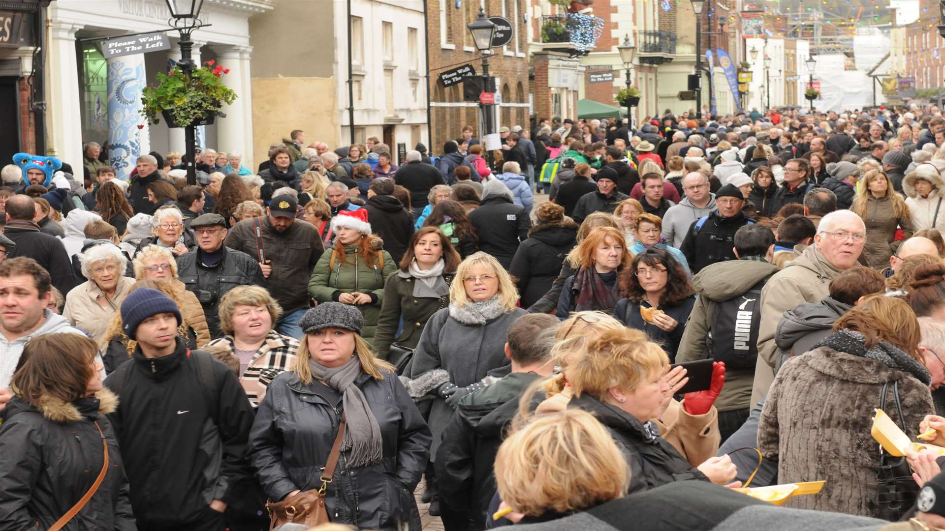 Crowds at last year's Dickensian Christmas Festival