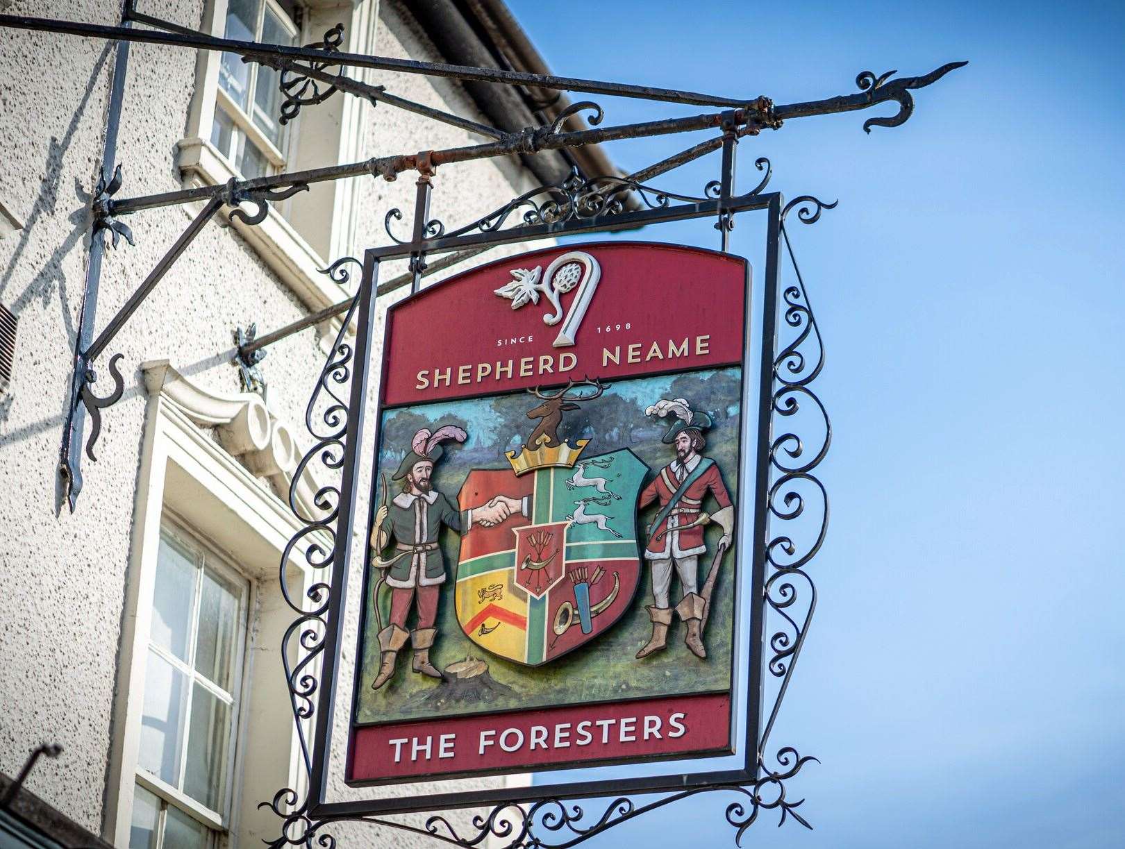 The swing sign outside the Foresters Arms