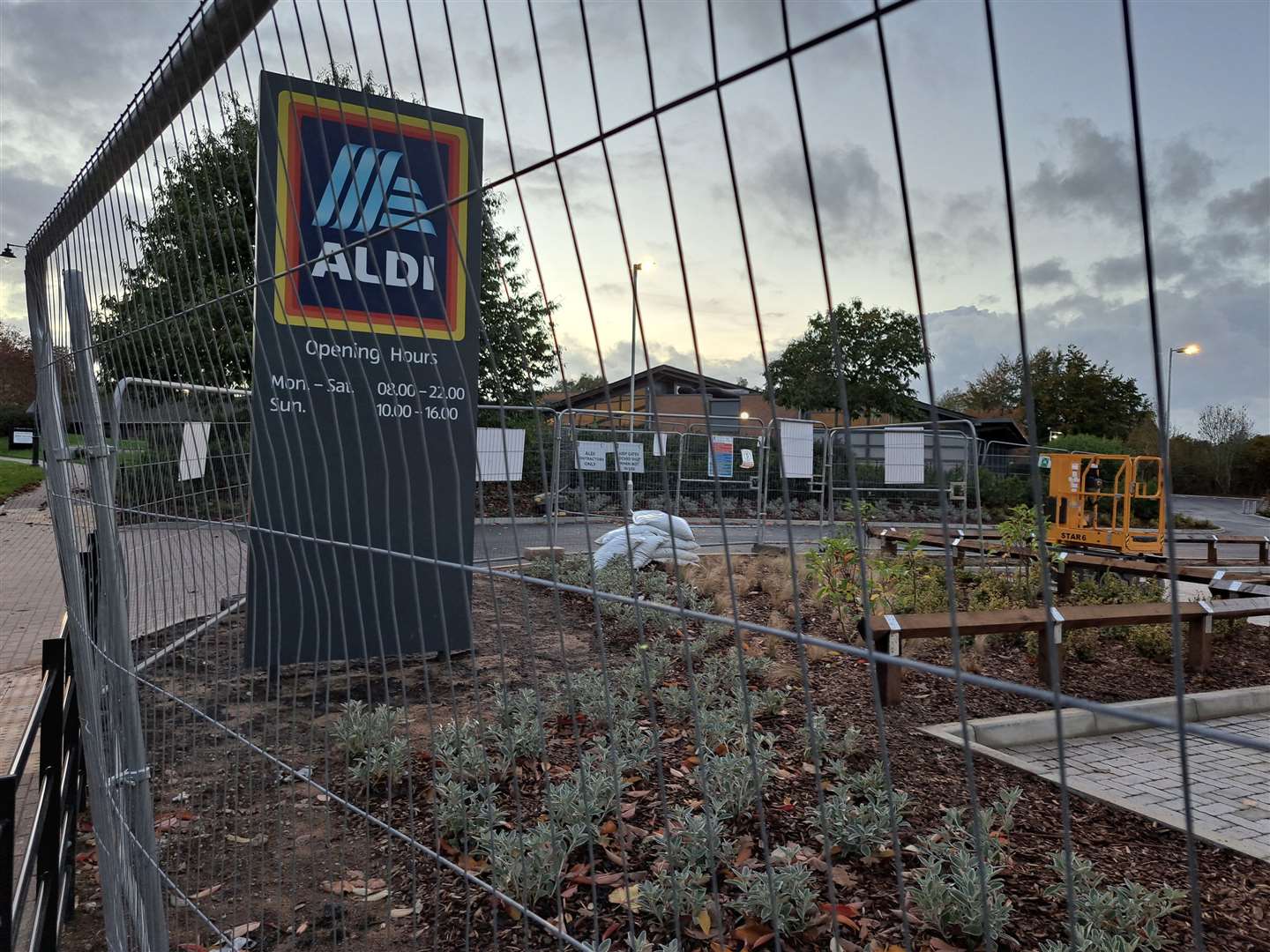 The new Aldi in Kings Hill is due to open in November