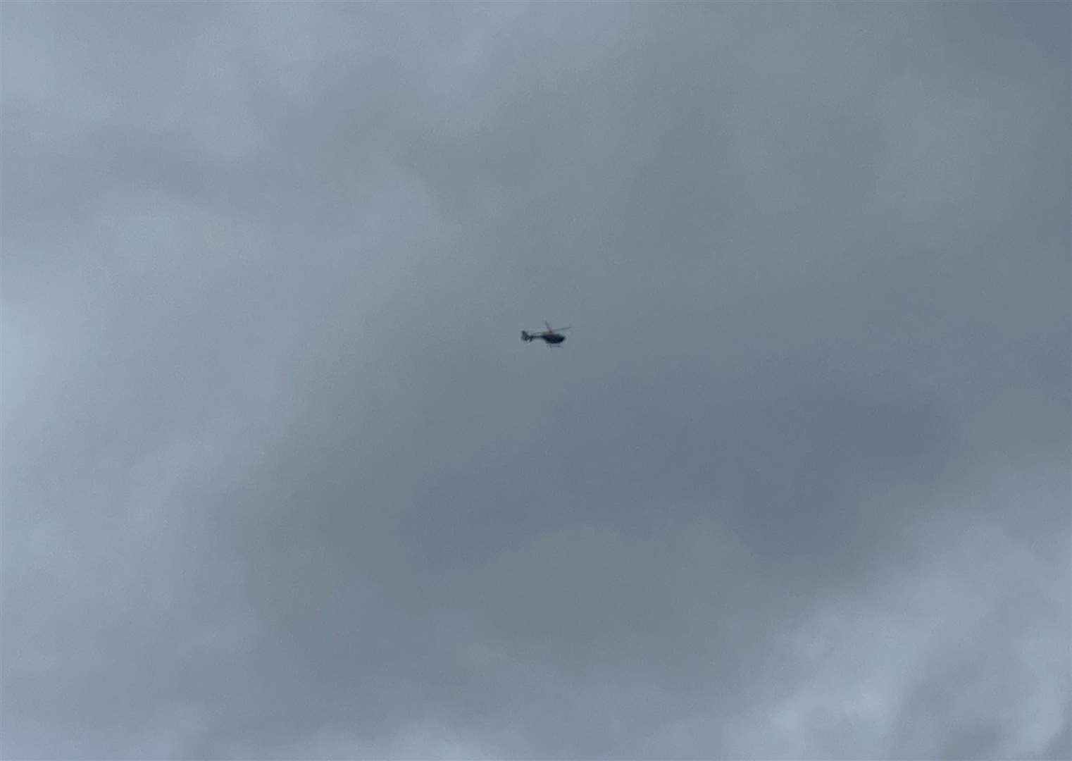 A police helicopter has been spotted over Boughton