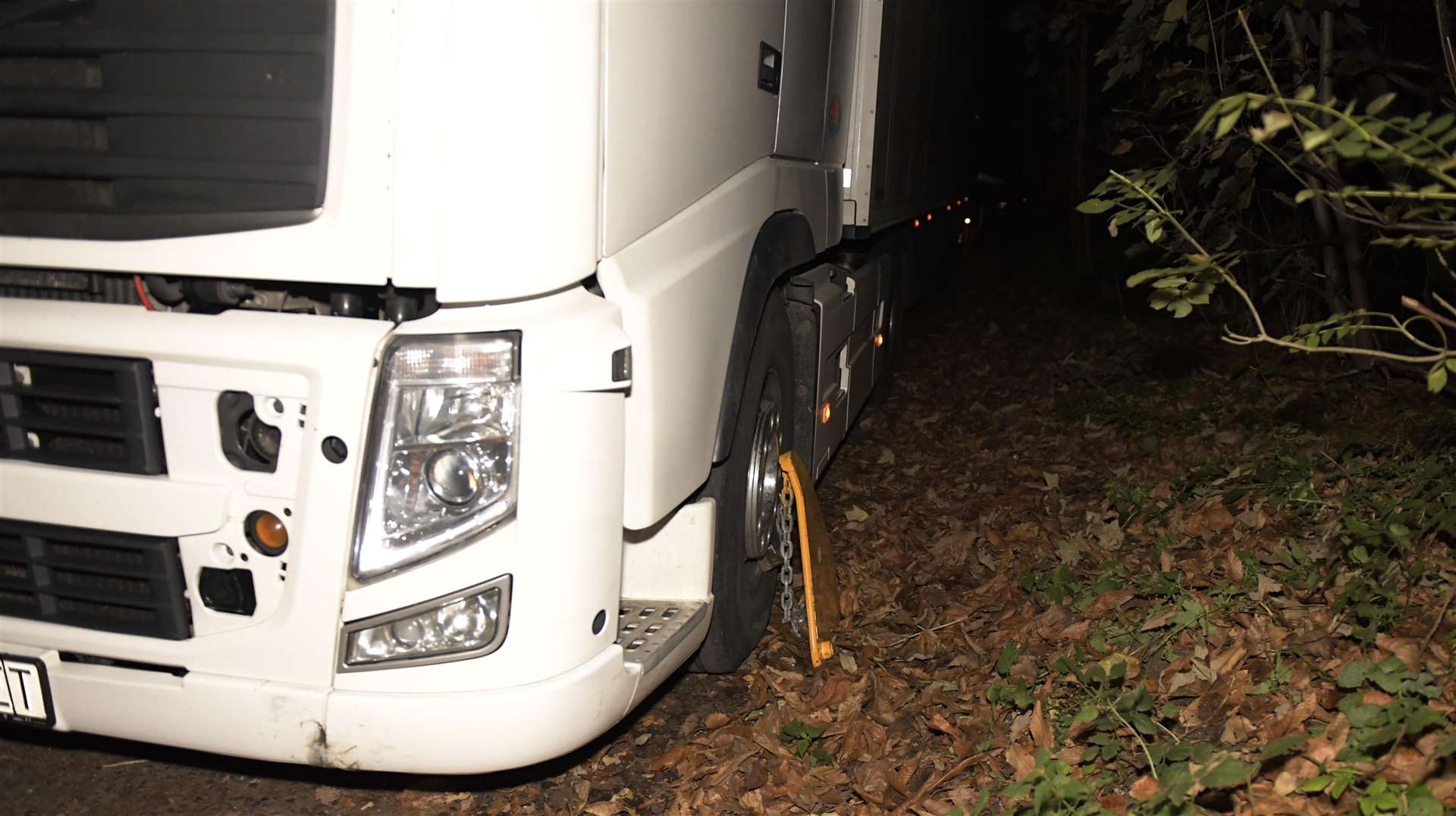 Lorry drivers parking overnight on the A20 at Ashford will be clamped if they park in the lay-by