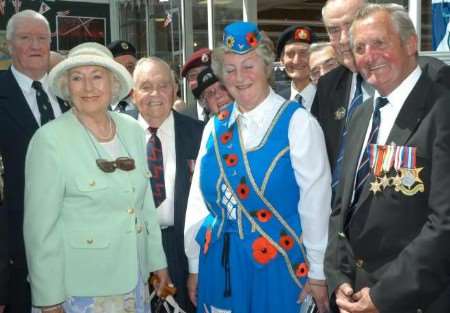 Vera Lynn with veterans and other guests. Picture: BARRY DUFFIELD