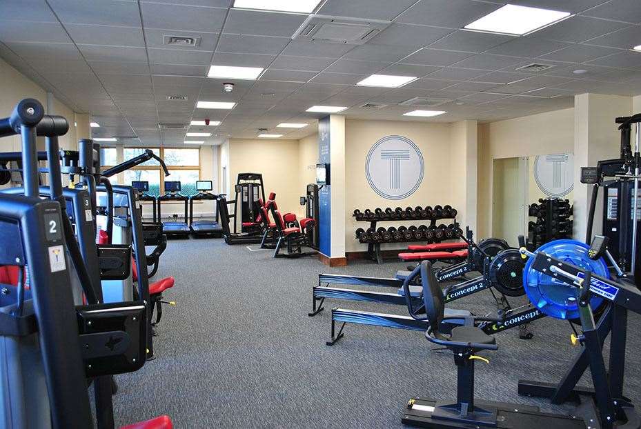 The gym at Holcombe Grammar School, Chatham