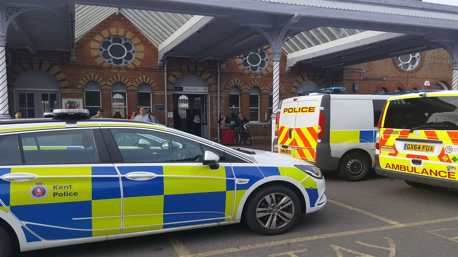 Police were called to the train station just before 7am