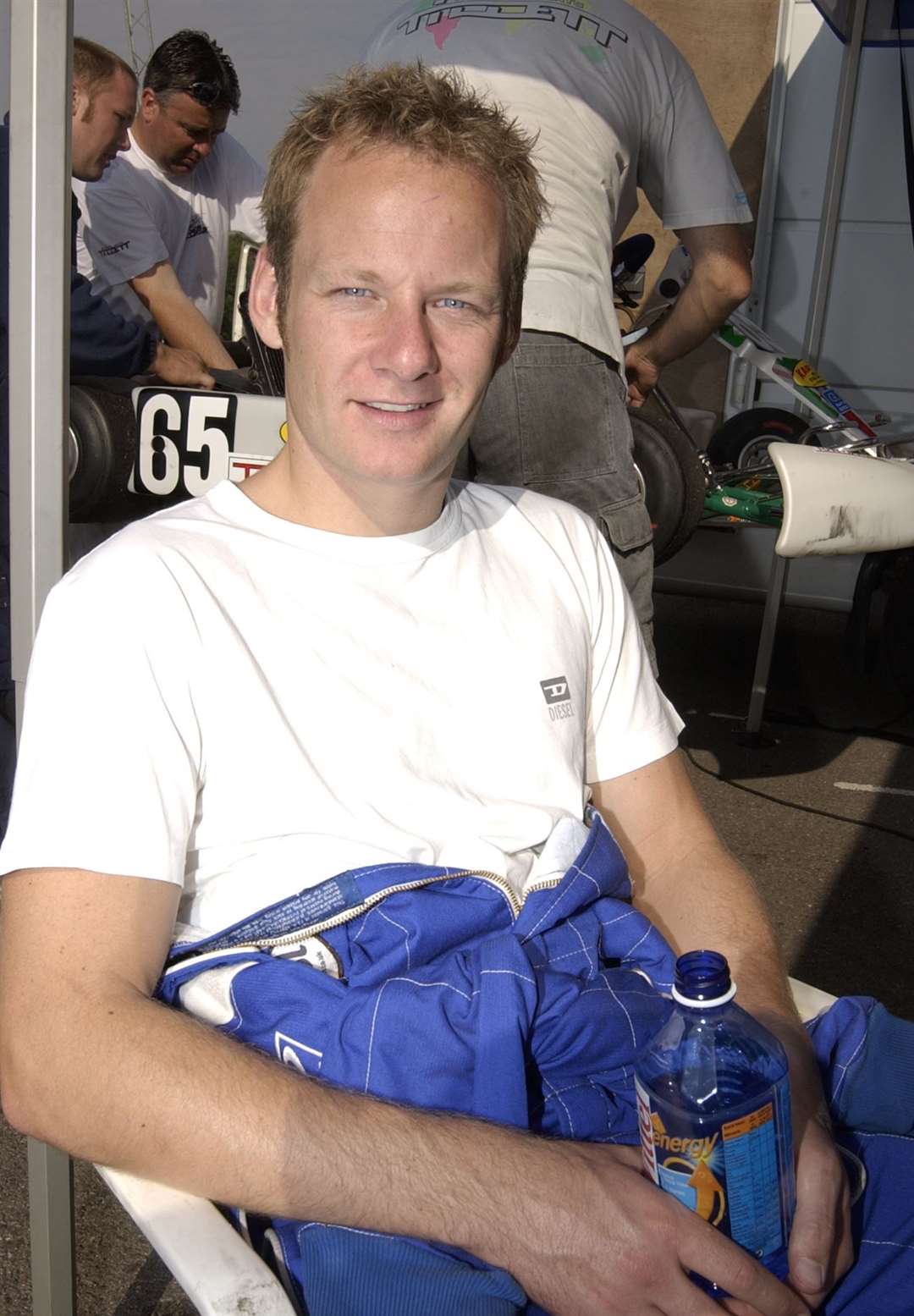 Six-time British Superbike champion Shane 'Shakey' Byrne raced as a novice in the Rotax Max class during Buckmore's 40th anniversary meeting in September 2003