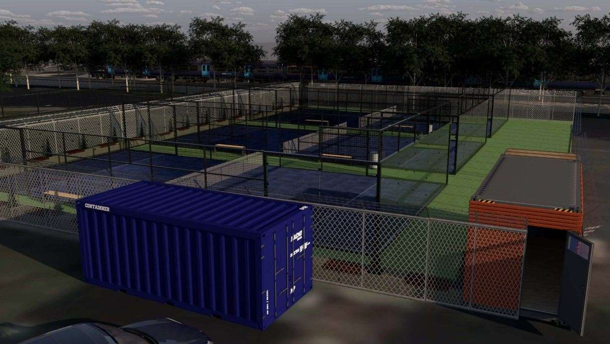 Play Padel Club wants to bring the new sport to Deal. Picture: Play Padel Club