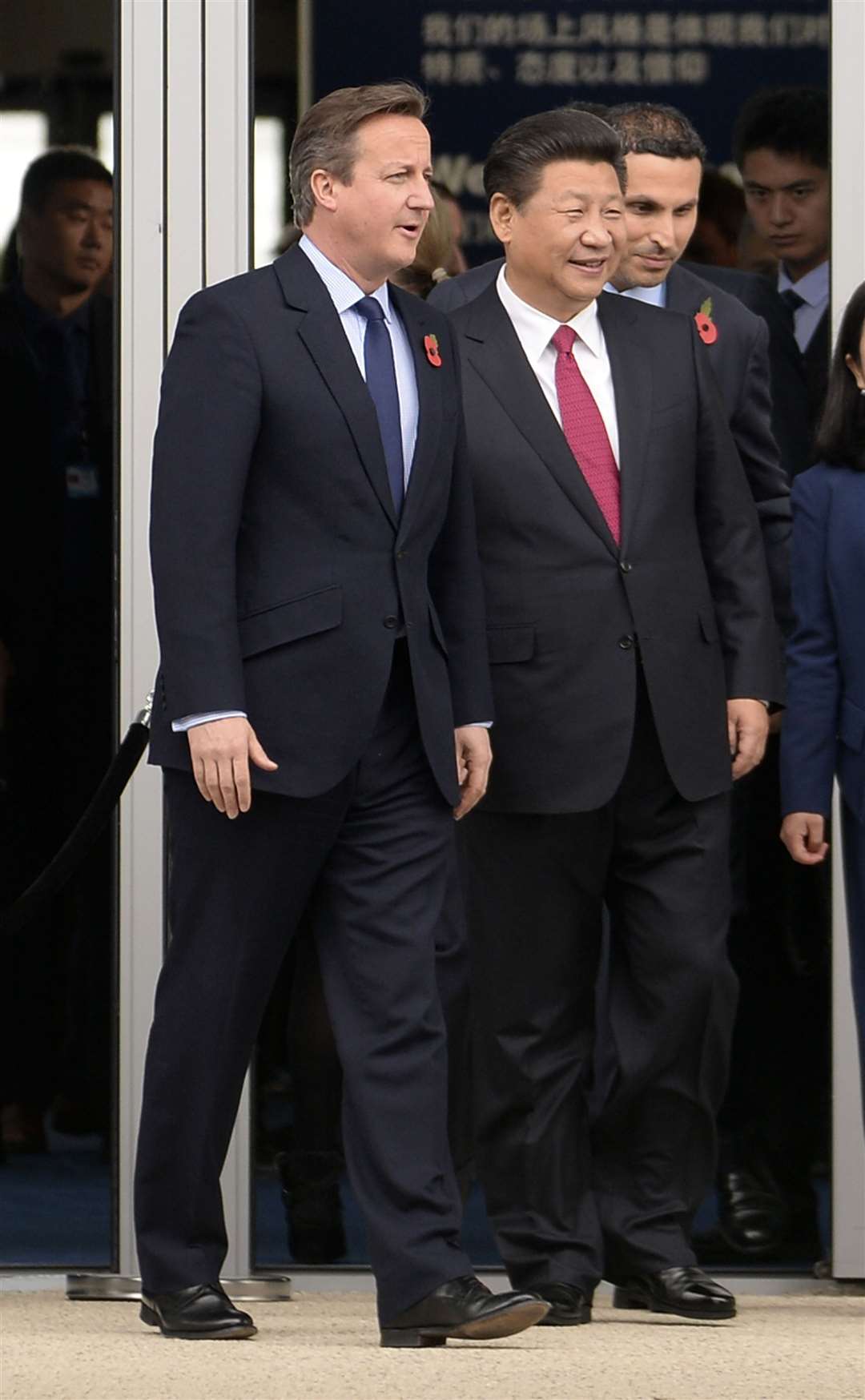 Then-prime minister David Cameron with Chinese President Xi Jinping (Joe Giddens/PA)