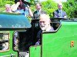 Prince enjoys a steamy day on miniature railway