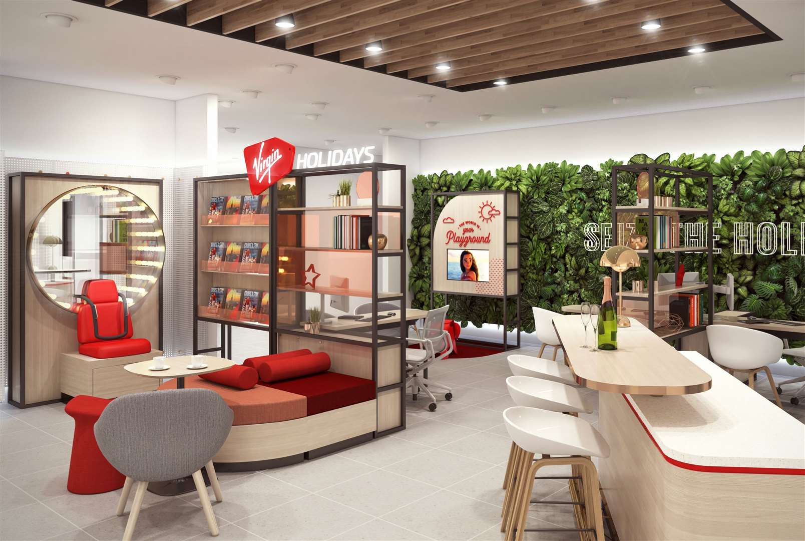 The Virgin Holidays concession will feature a bar. Pic: Virgin Holidays