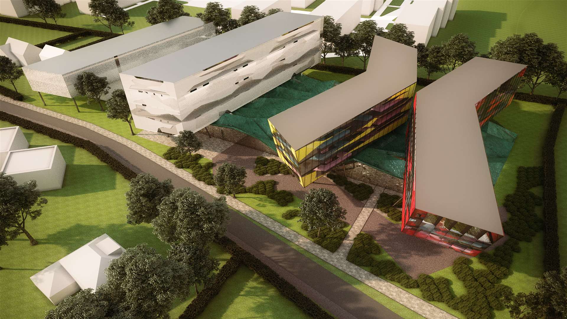 An artist's impression of the the Gorsfield site in Canterbury