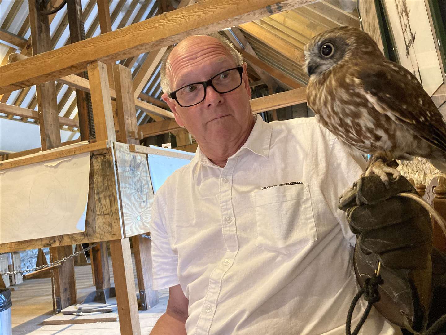 John Nurden's visit to the Kent Owl Academy at Kent Life, Maidstone