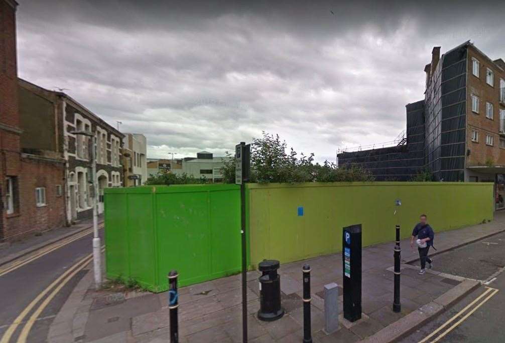The plot of land in Castle Street, Dover, where Images nightclub once stood. Picture: Google Street View
