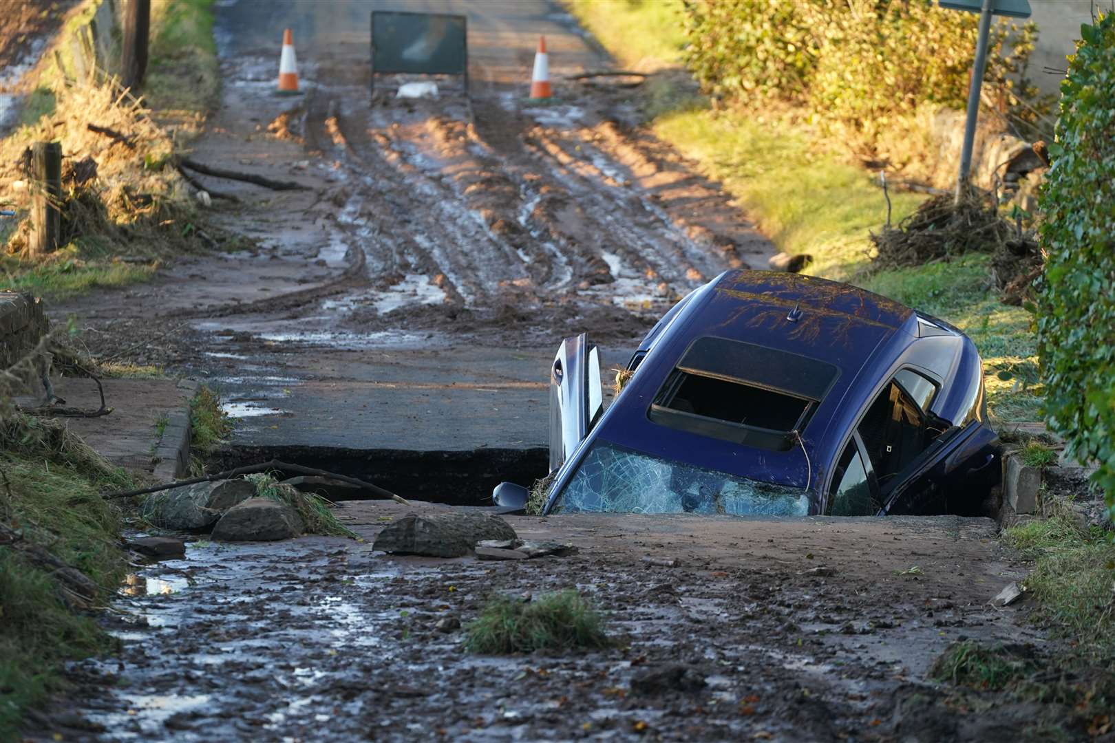 The storm caused widespread disruption (Andrew Milligan/PA)
