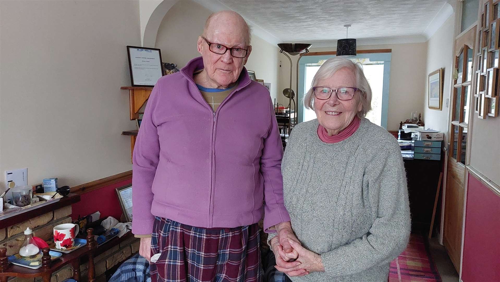 Pat and Betty Burke were left upset after claiming a DNR was signed on Mr Burke's behalf