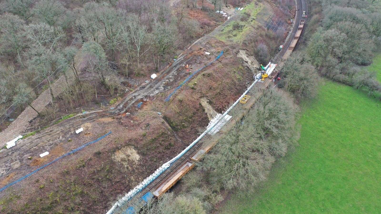 The line between Tonbridge and Tunbridge Wells will be closed until February 20. Picture: Network Rail
