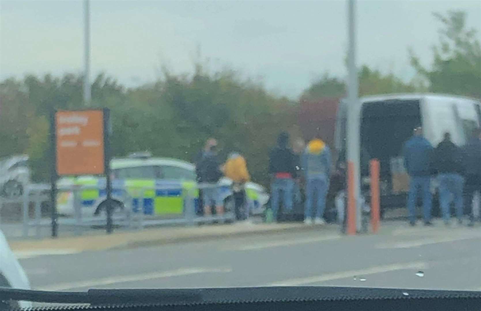 Police arrived at Dover B&Q. Picture: John Sheridan