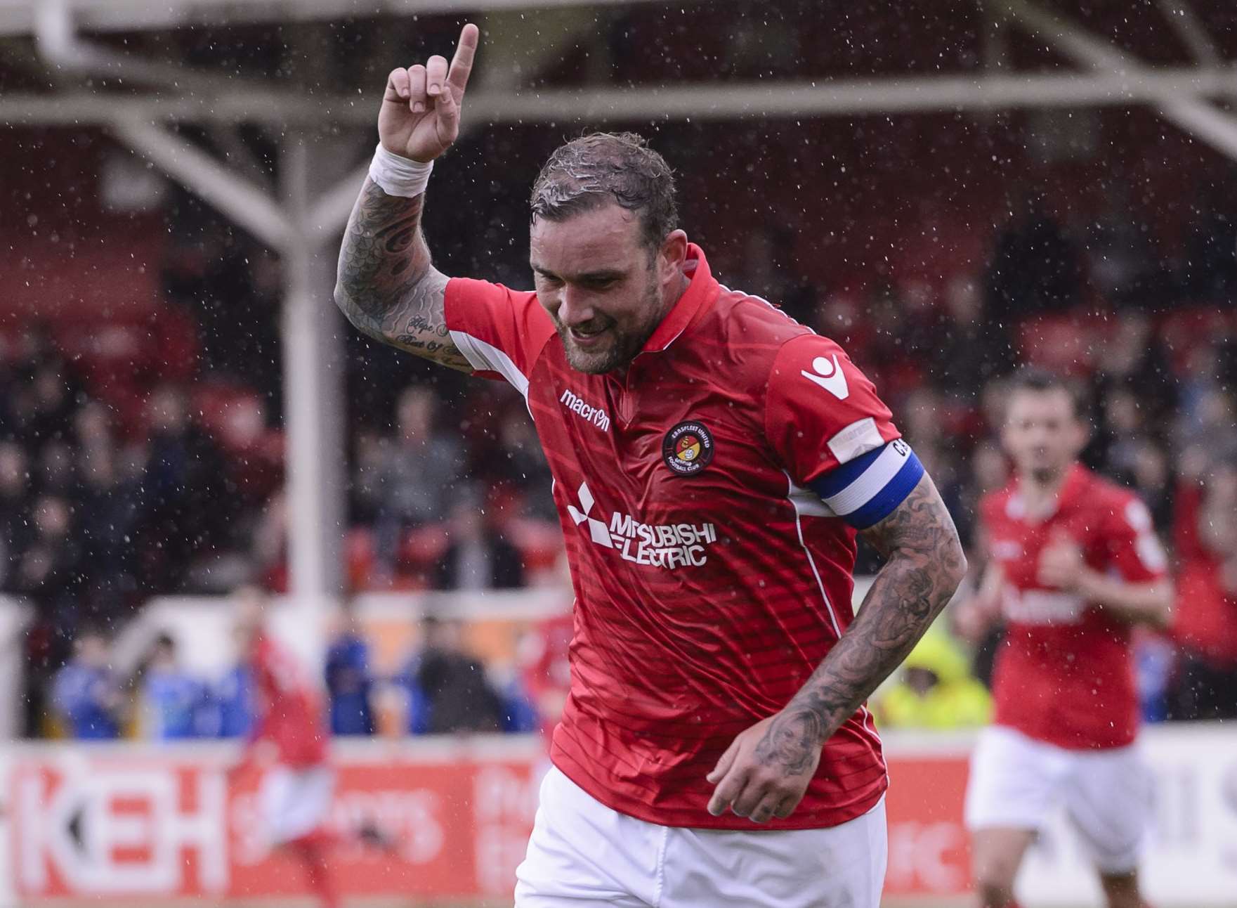 Danny Kedwell is staying at Ebbsfleet Picture: Andy Payton