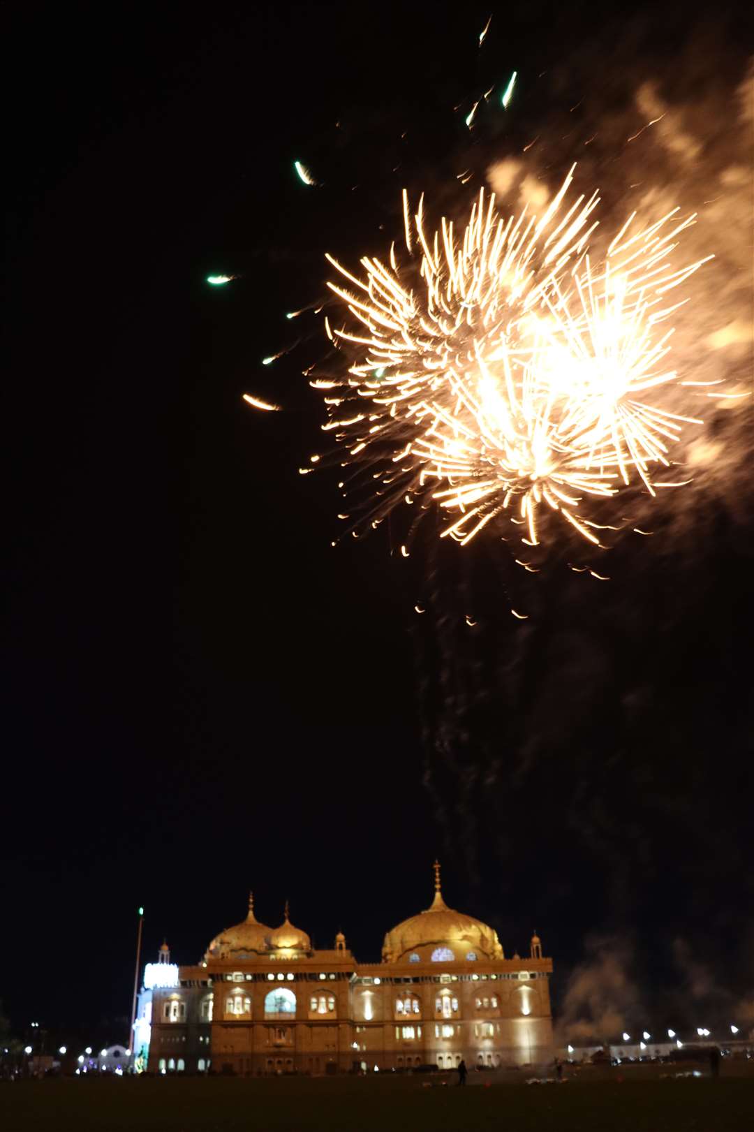 The fireworks will mark the end of an all day celebration to mark Diwali and Bandi Chhor Divas