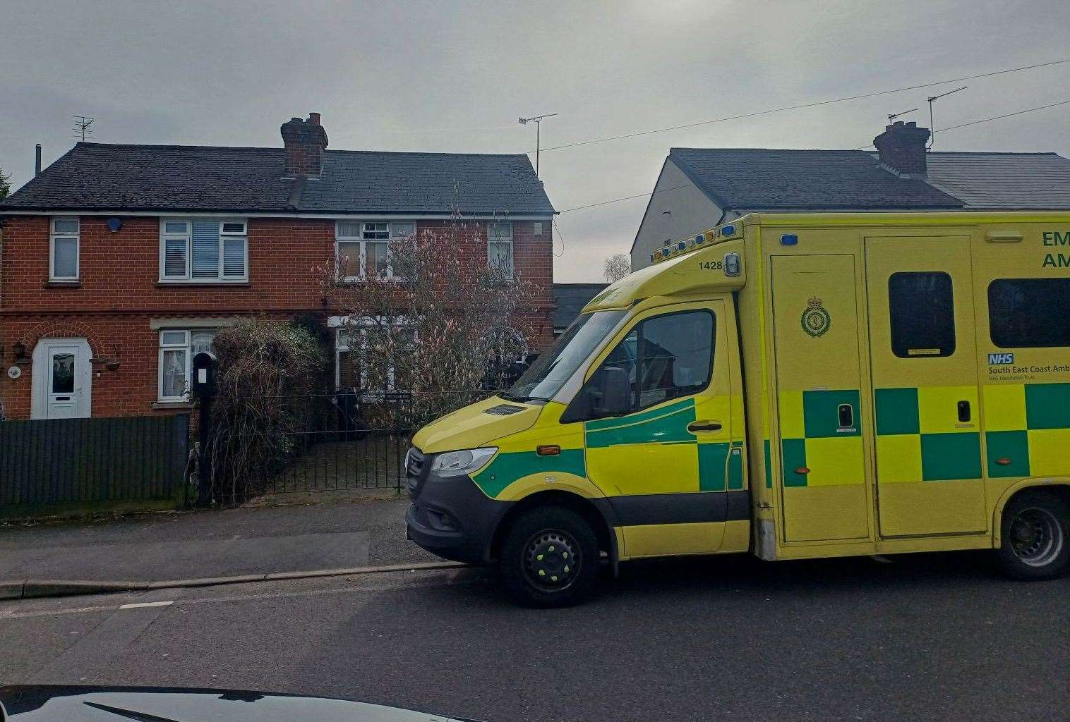 An ambulance crew was called to Sheena Williams’ home in Plains Avenue, Maidstone