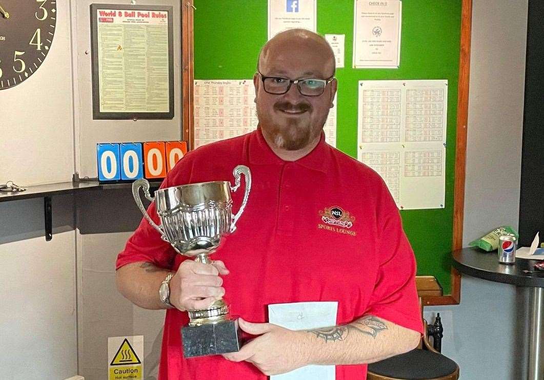 Pool champion Charlie Minta Picture: David Mawhinney