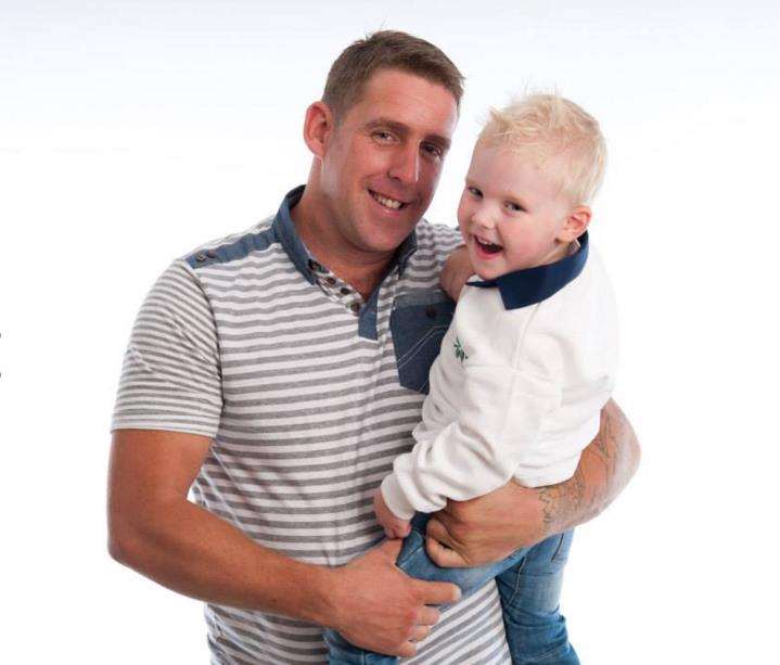 Shaun Tandy with son Jack