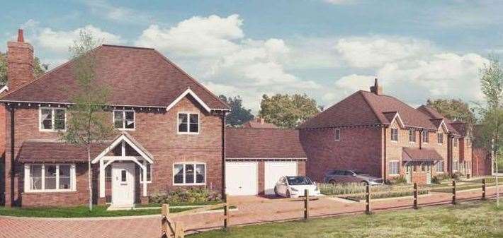 The approved plans inculde 25 houses to be built on the land west of School Lane in Newington