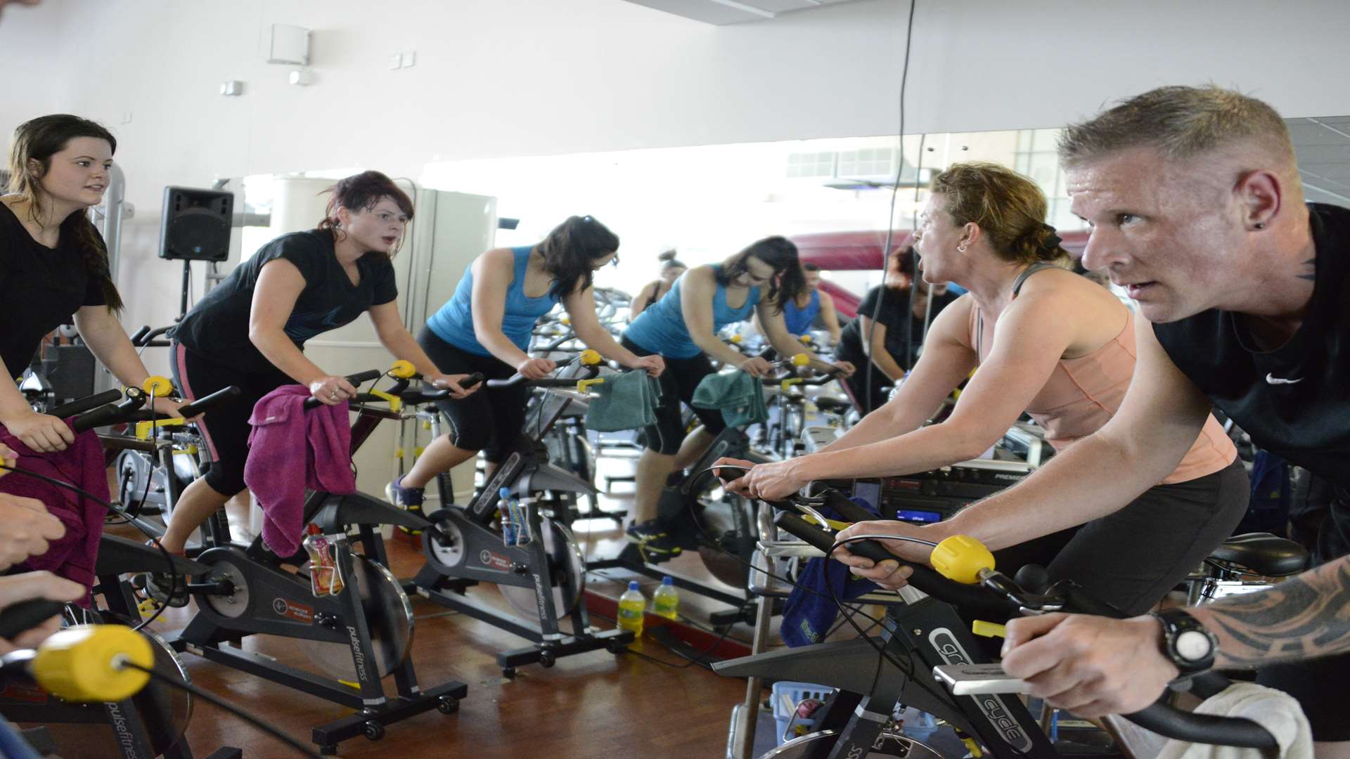 The spin studio at the Stour Centre. Picture: Paul Amos