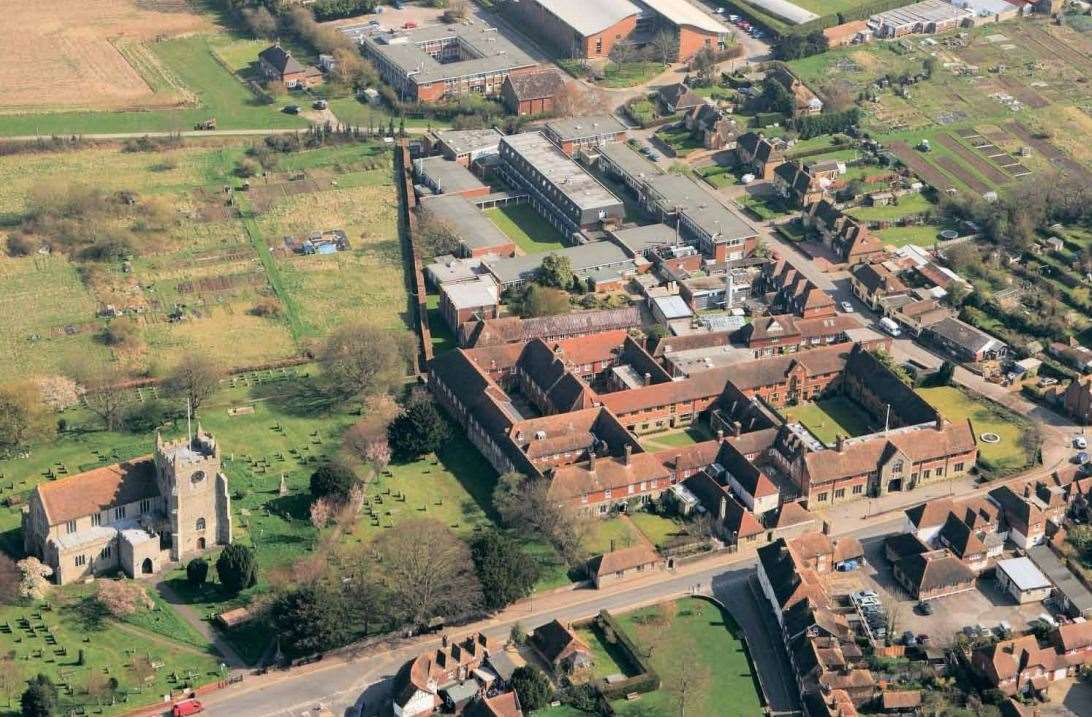 The Wye College site from above