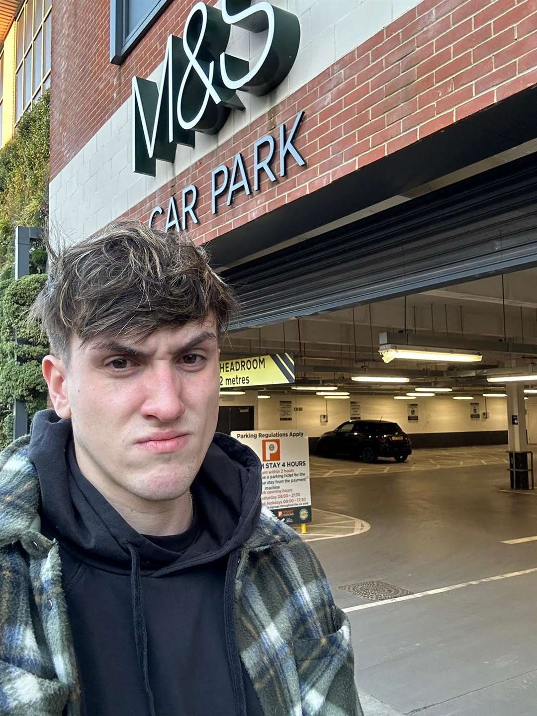 George Hargreaves, from Sevenoaks, outside the M&S car park in London Road. Picture: George Hargreaves (62308510)