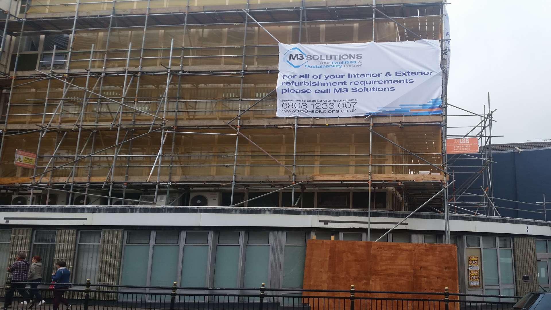 The former bank in Rochester High Street is being given a makeover