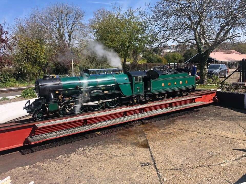 Tourist attractions are able to welcome visitors back, this was taken at Hythe station. Picture: Richard Law