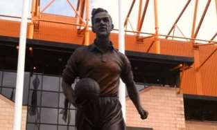 Molineux, home of Wolverhampton Wanderers, one of Steven's "92".