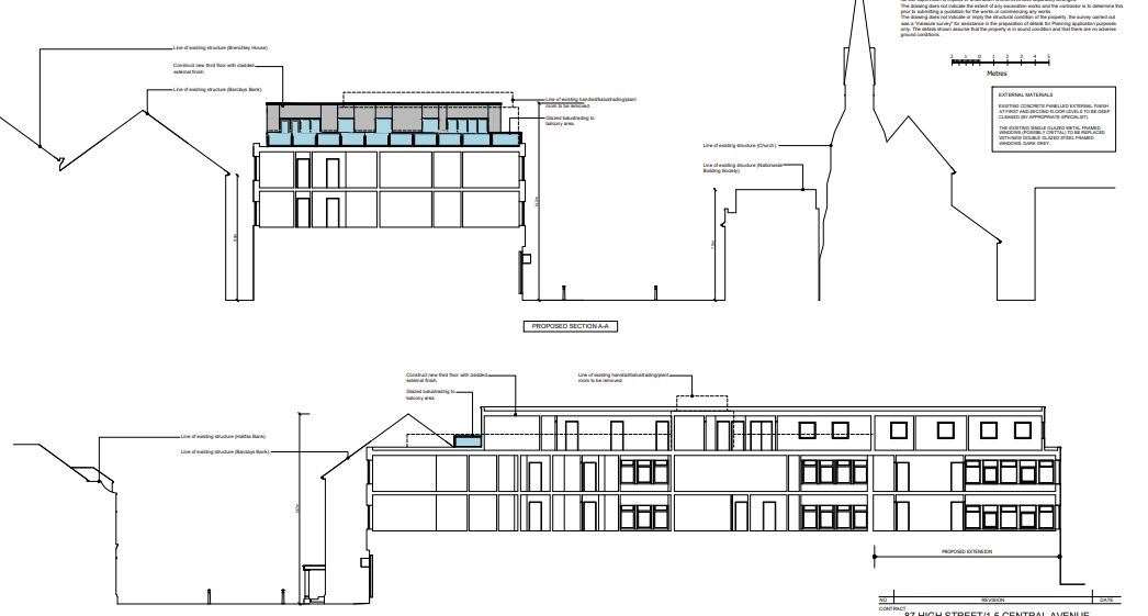 Plans for the 22 flats in Sittingbourne High Street above NatWest. Picture: Swale Planning Portal