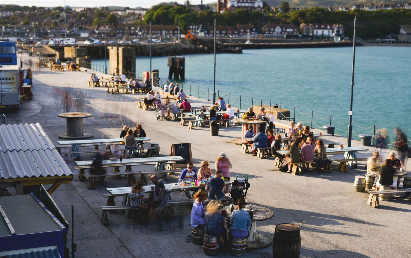 Folkestone Harbour Arm has helped encourage longer stays in the town