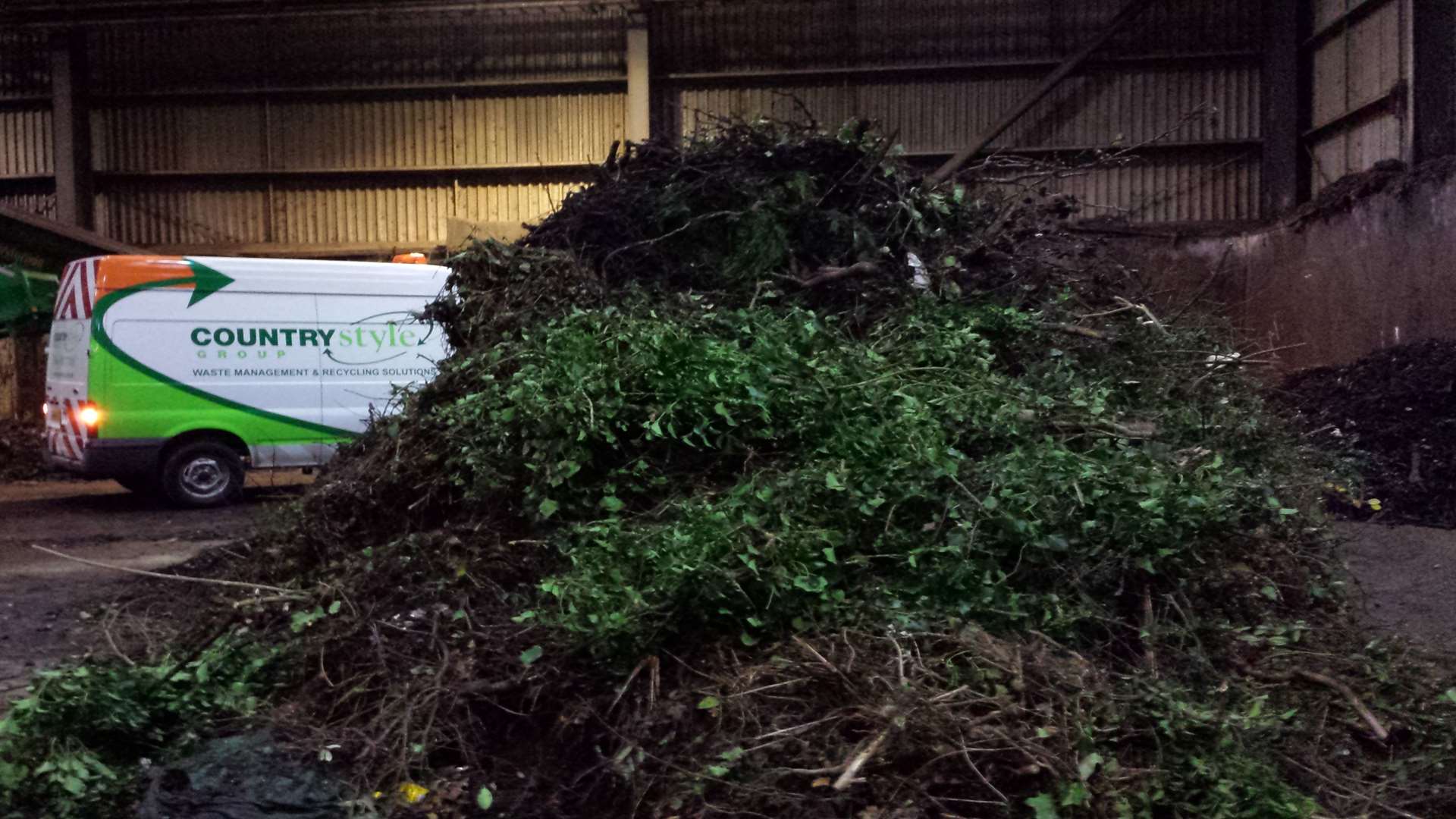Countrystyle Recycling manages greenand food waste at its plant in Ridham, near Sittingbourne