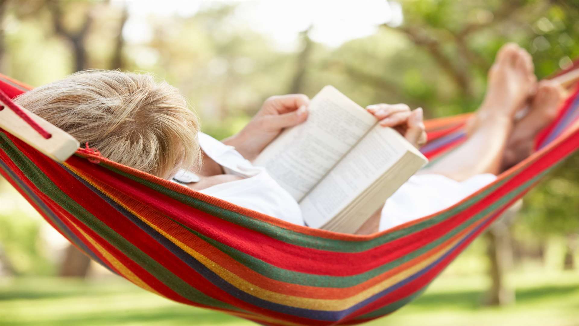 Relax in a hammock at Kent Life