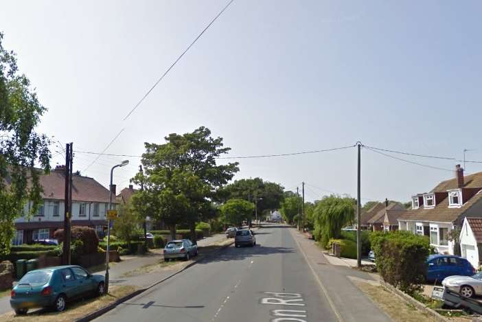 Station Road where the woman was knocked down. Picture: Google Street View