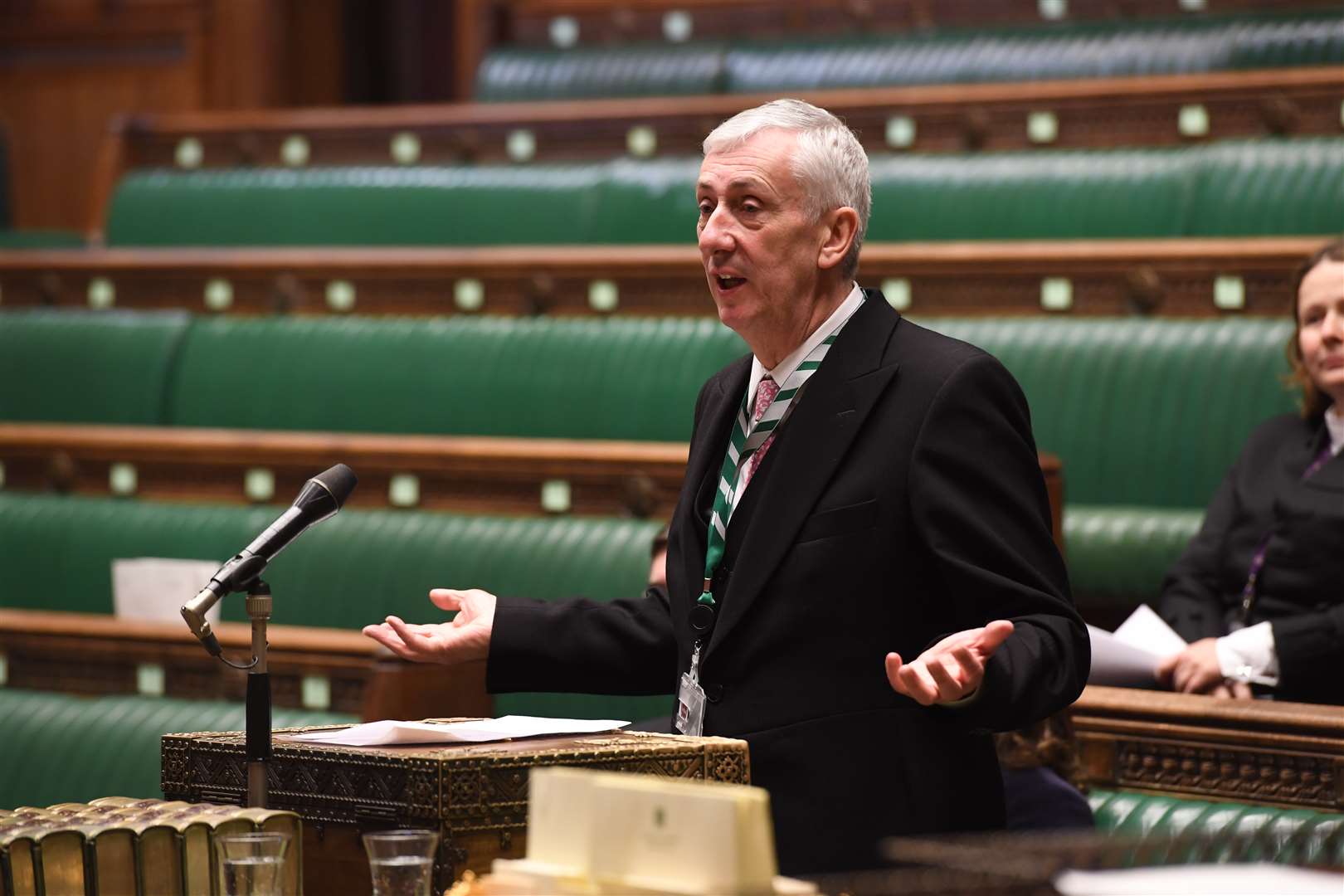 Speaker Lindsay Hoyle has commissioned the Commons tech team to have a virtual Parliament up and running by April 21 (UK Parliament/Jessica Taylor)