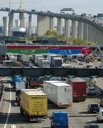 Traffic at the Dartford Crossing. Picture: BARRY GOODWIN