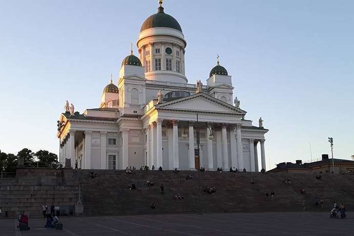 Helsinki Cathedral. The city has topped Dover in passenger numbers