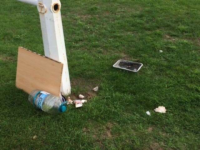 Residents say some motorhome users would leave behind their rubbish Picture: Pip Bailey