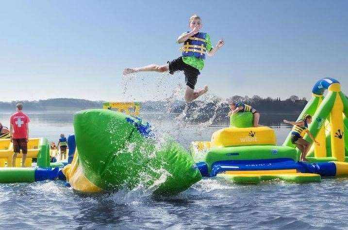 The new attraction will feature Total Wipeout style inflatable obstacles
