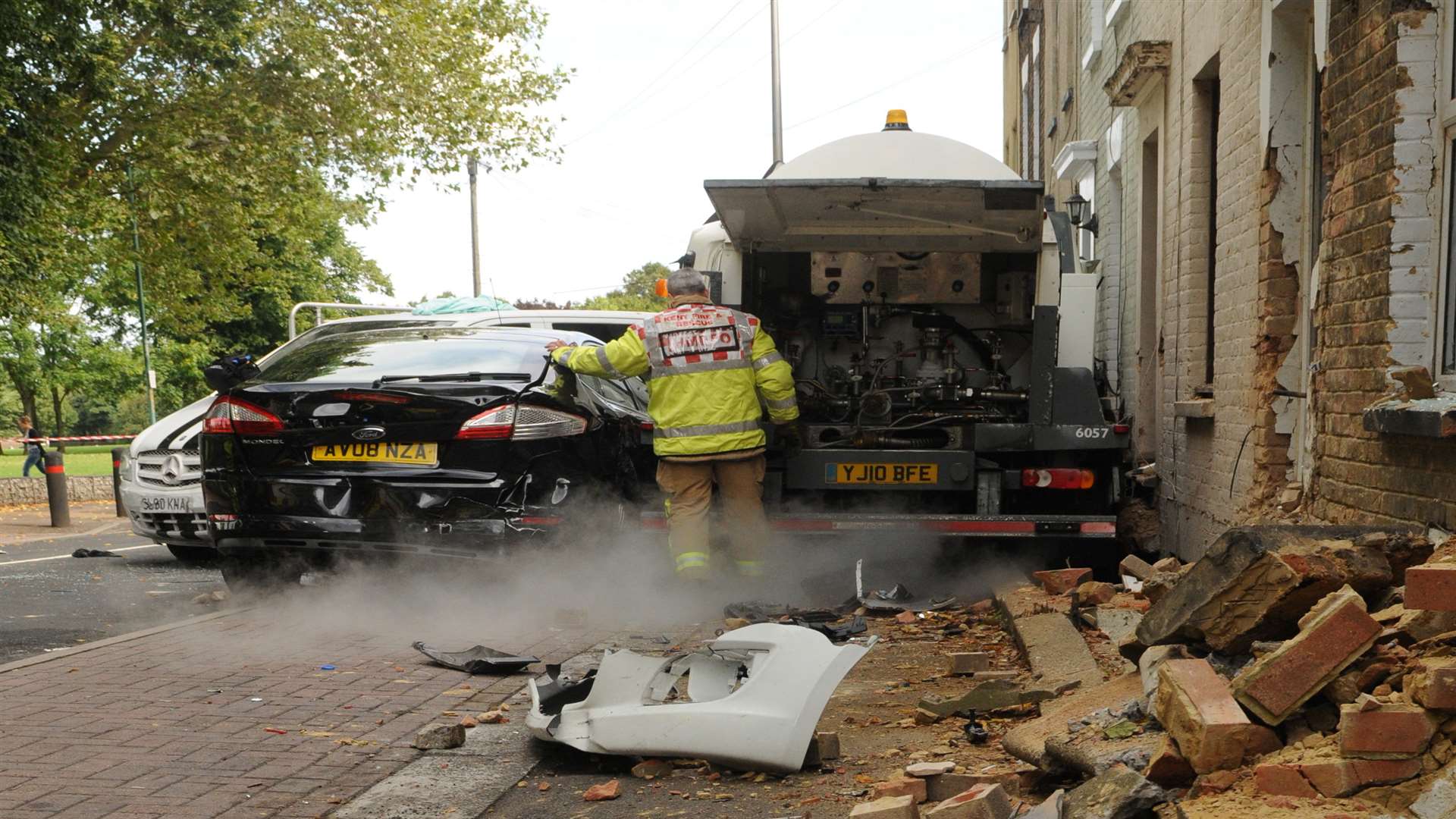 The scene of the crash in Marlborough Road