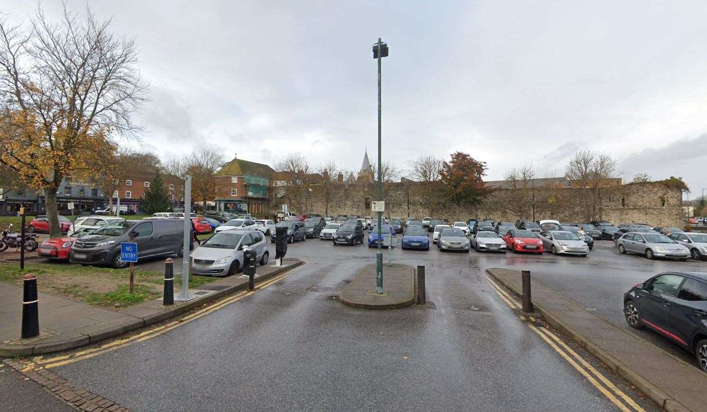 The car park in Blue Boar Lane, in Rochester. Picture: Google Maps