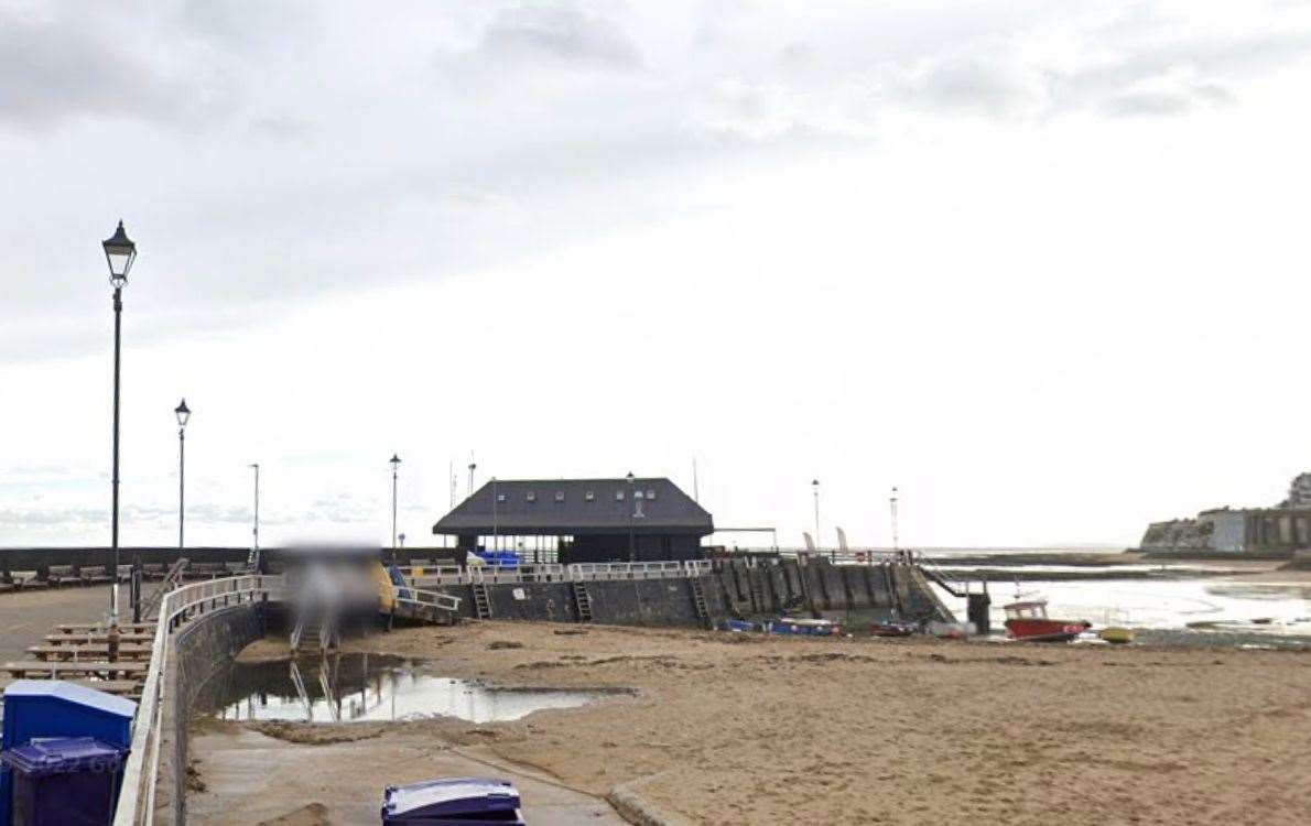 The pier head at Broadstairs Harbour will be improved in the project. Picture: Google