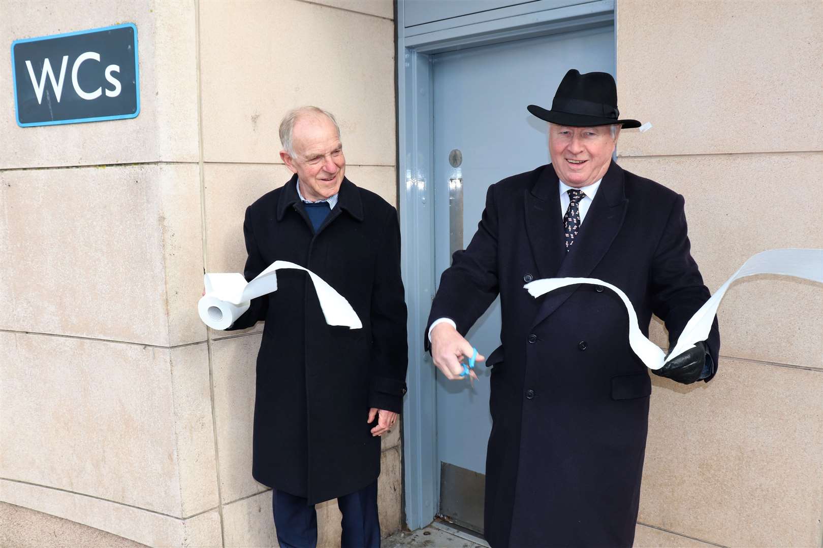 The toilets at Bouverie Place in Folkestone are open. Pictured is Cllr David Monk and Cllr John Collier officially re-opening the loos earlier this year